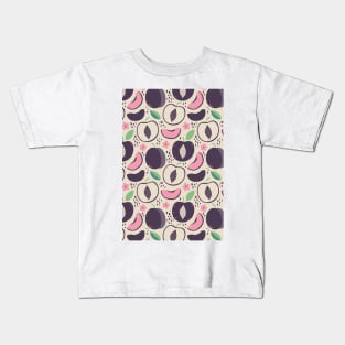 Peach Fruit Seamless - Pattern Kids T-Shirt